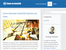 Tablet Screenshot of clubedoautocad.com